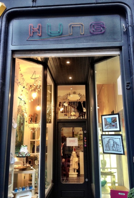 Exterior of Hung vintage store, Inverness